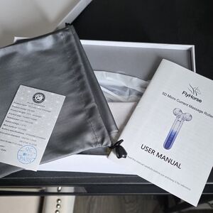 Face 5D Micro Current Massage Roller - Silver